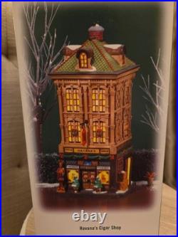 RARE Dept 56 HAVANA'S CIGAR SHOP 805534 Christmas In The City New In Box