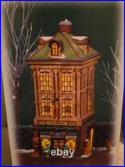 RARE Dept 56 HAVANA'S CIGAR SHOP 805534 Christmas In The City New In Box