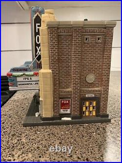 RARE MINT Department 56 Fox Theater It's A Wonderful Life Christmas In The City