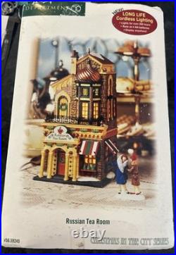 READ Dept 56 Christmas In The City Russian Tea Room GUARD RAIL NOT ATTACHED