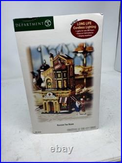 READ Dept 56 Christmas In The City Russian Tea Room GUARD RAIL NOT ATTACHED FLAW