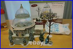 RETIRED RARE Dept 56 Christmas in the City Crystal Garden Conservatory Set withbox
