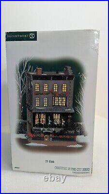 Rare Department 56 Christmas in the City Series 21 Club