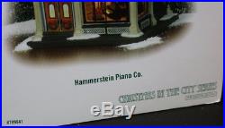 Rare Dept 56 HAMMERSTEIN PIANO CO #799941 Christmas in the City 2007 Mint in Box
