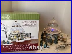 SIGNED Dept 56 Christmas in the City Crystal Gardens Conservatory #59219 MIB