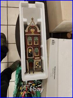 Set Of 5 Department 56 Christmas in the City Series Porcelain Buildings
