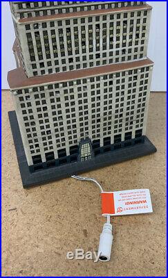 The Chrysler Building Dept 56 Christmas In The City Village WithAdapter 2013 & Box