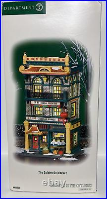 The Golden Ox Market 2008 Dept 56 Christmas in the City Retired 2011 With Light