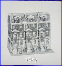 Used Dept 56 Christmas in The City Sutton Place Brownstones Retired 5961-7