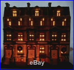 Used Dept 56 Christmas in The City Sutton Place Brownstones Retired 59617 Mint