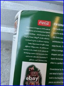 VINTAGE NOS Dept 56 Christmas in the City 2004 Coca-Cola Soda Fountain #56.59221