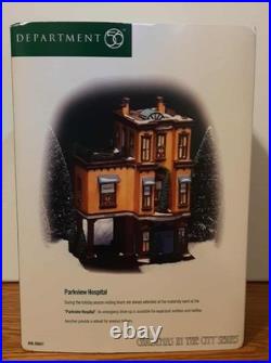 Vintage 1999 Dept. 56 Christmas in the City Series Parkview Hospital (RETIRED)