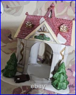 Vintage Christmas in the City Figurines Lot (47pcs) Hedges/tree/houses/horses
