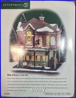 Vintage Department 56 Christmas in the City Molly O'Brien's Irish Pub Retired