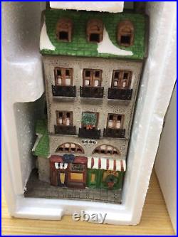 Vintage Dept 56 Christmas In The City 6512-9 Set Of 3 Bakery Tower Cafe Toy Pet