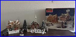 Vtg 1991 Mervyn's Village Square Christmas Starter Set With Additional Figures