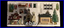 Vtg Lighted Christmas Village Set Trim Trends Christmas in the City Holiday