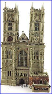 WESTMINISTER ABBEY + Box/Light Dickens Village CIC Department 56