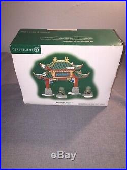 Welcome To Chinatown Department 56 Christmas In The City 807253 Free Ship M1
