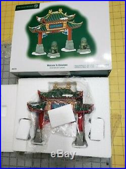 Welcome To Chinatown Dept 56 Christmas In The City Series #807253 NEW! Rare