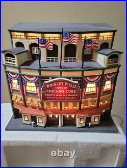 Wrigley Field Dept 56 Christmas In The City Chicago Cubs Rare Retired 56.58933