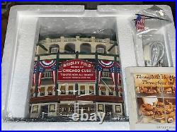 Wrigley Field Dept 56 Christmas In The City Chicago Cubs Rare Retired New In Box